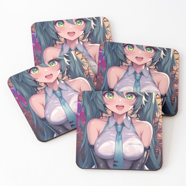 Item preview, Hatsune Miku Vocaloid Turquoise Twintails Anime Idol T-Shirt designed and sold by Senpaiwaves.