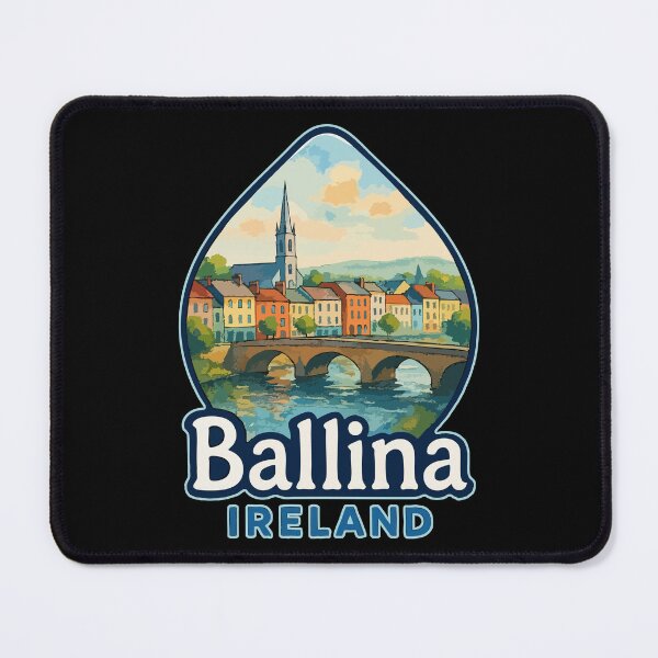 Item preview, Ballina Ireland Watercolor Art Travel designed and sold by TomFrontierArt.