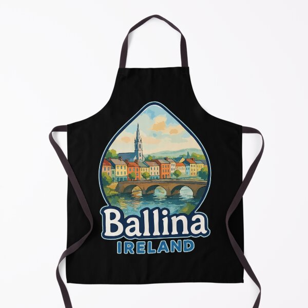 Item preview, Ballina Ireland Watercolor Art Travel designed and sold by TomFrontierArt.