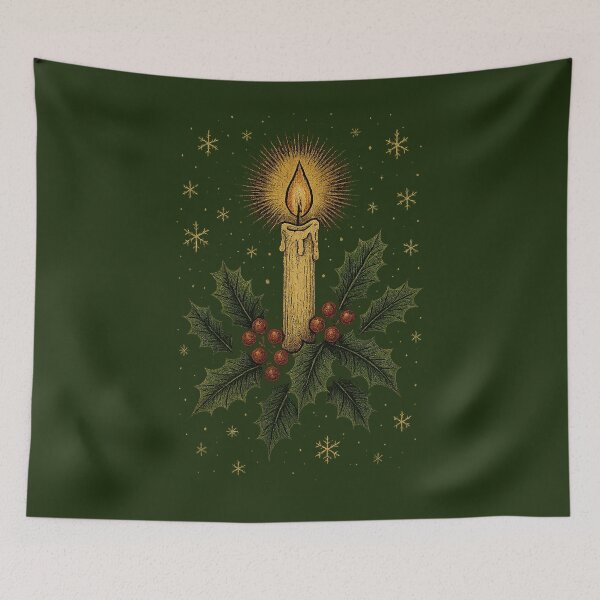 Item preview,  Antique Christmas Candle designed and sold by FusionRealm.