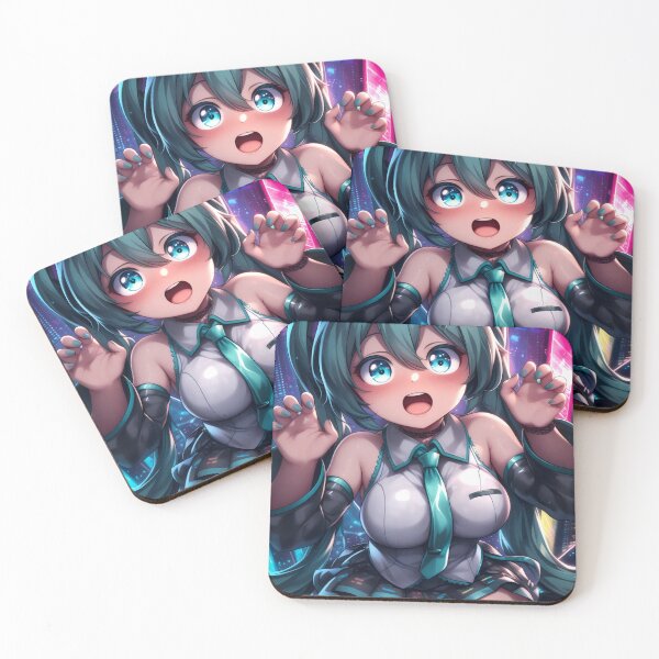 Item preview, Hatsune Miku Vocaloid Turquoise Twintails Anime Idol T-Shirt designed and sold by Senpaiwaves.