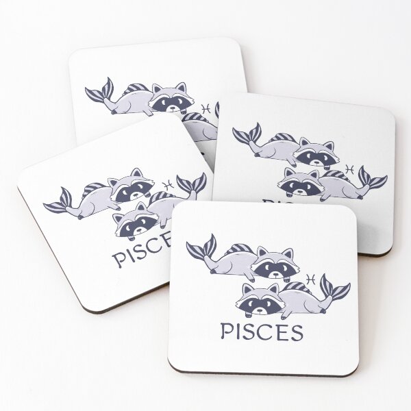 Item preview, Lazy Pisces Raccoon Dreamer - Cute Zodiac Trash Panda designed and sold by Iqrapixels.