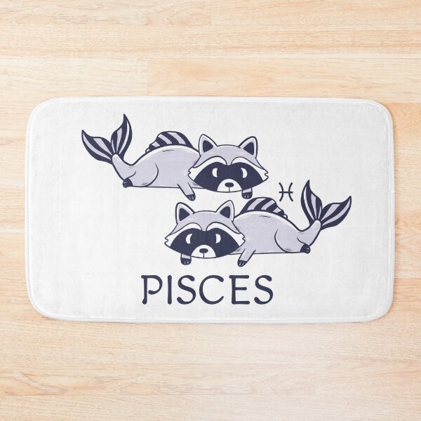 Item preview, Lazy Pisces Raccoon Dreamer - Cute Zodiac Trash Panda designed and sold by Iqrapixels.