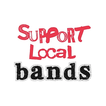 Artwork thumbnail, Support Local Bands Tee by RacheeBaby