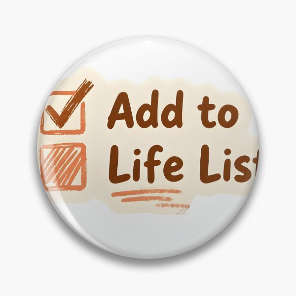 Item preview, Birdwatching Checklist Design for Birders | Rustic Earth-Tone Birding Sticker designed and sold by NatureNookTees.