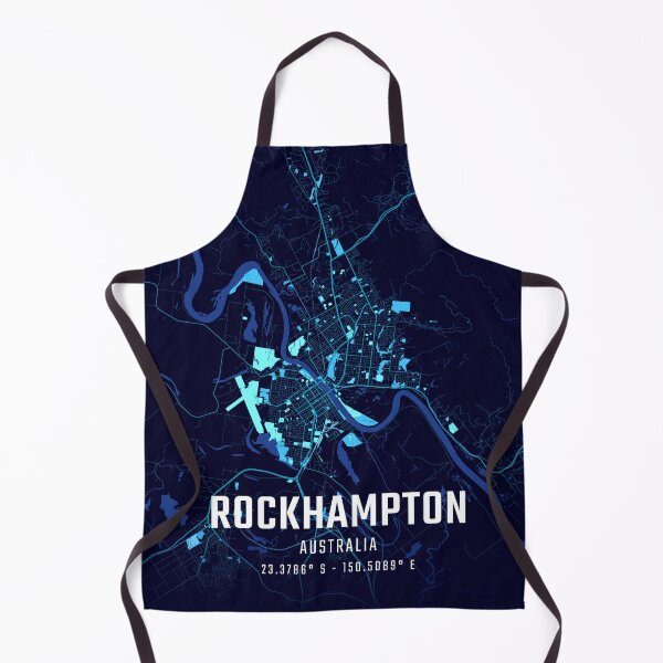 Item preview, Rockhampton Midnight City Map designed and sold by HomeLivingCo.