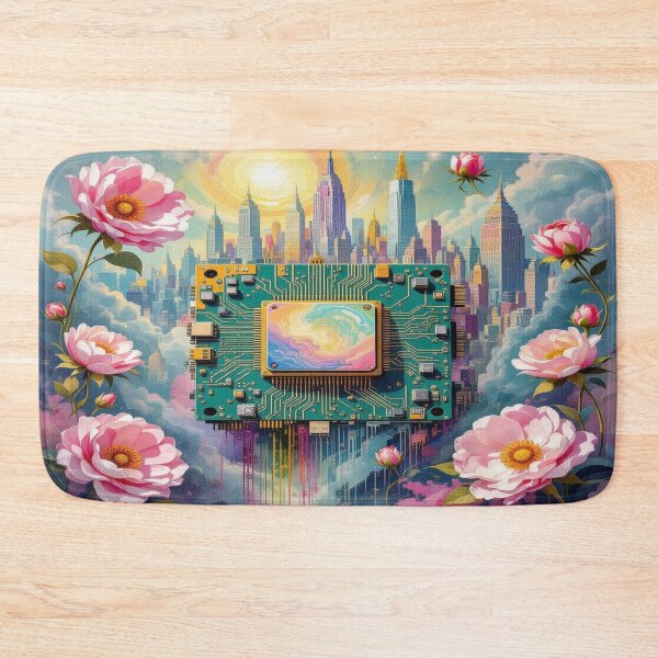 Item preview, Cosmic Circuit – Molecular elegance in Art Deco & surreal technology designed and sold by FotoworldEdel.