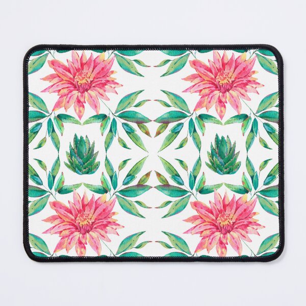 Item preview, Watercolor cactus flower pattern designed and sold by SmallDart Creations.