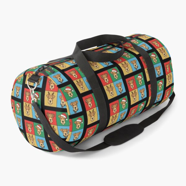 Item preview, Pop Art Christmas Airedale Terrier – Colorful Holiday Dog Lover designed and sold by The Real Life Symphony.