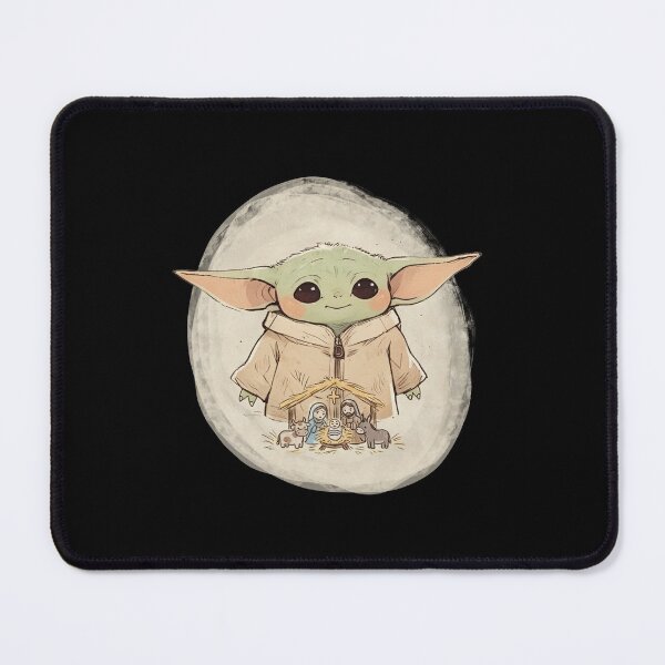 Item preview, BABY YODA WITH NATIVITY SCENE designed and sold by LIS AND MELIVERSO.