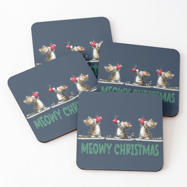 Item preview, Meowy Christmas designed and sold by MarigoldandLily.
