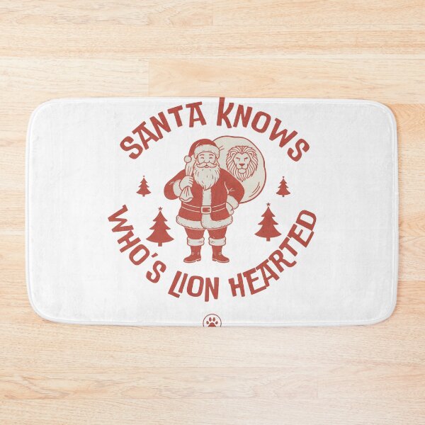 Item preview, Santa Knows Who's Lion Hearted Vintage Christmas Design designed and sold by zoughlal.