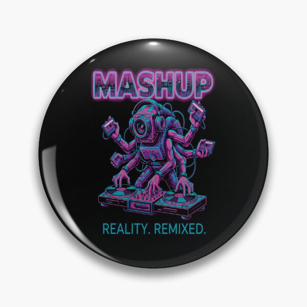 Item preview, DJ Monster Mashup - Cyberpunk Glitch Art designed and sold by 140bpmmusic.