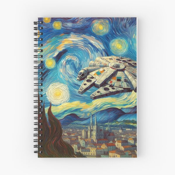 Item preview, A starship in a galaxy far away, inspired by Van Gogh designed and sold by ArtwaveEmporium.