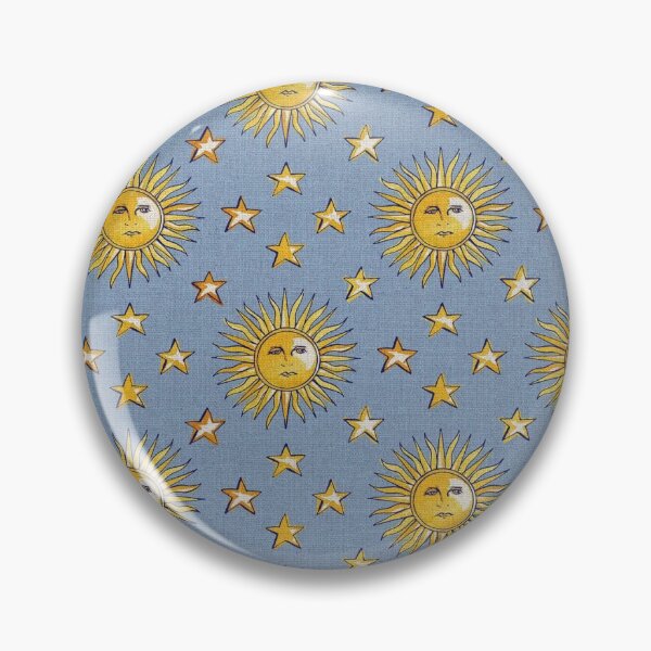 Item preview, Vintage Celestial Sun and Stars Pattern | Boho Cosmic Aesthetic | Retro Astrology Print designed and sold by meepmeep52.