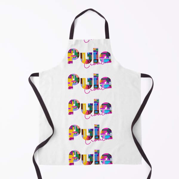 Item preview, Pula, Croatia, Vibrant Abstract City Typography Art designed and sold by Wanderful-roads.