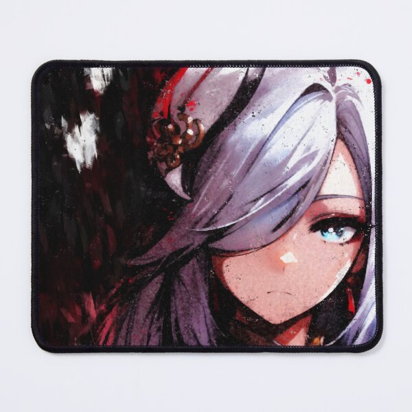 Item preview, Shenhe Fanart Cryo Polearm Exorcist Anime Colorful Grunge Print Design designed and sold by Senpaiwaves.