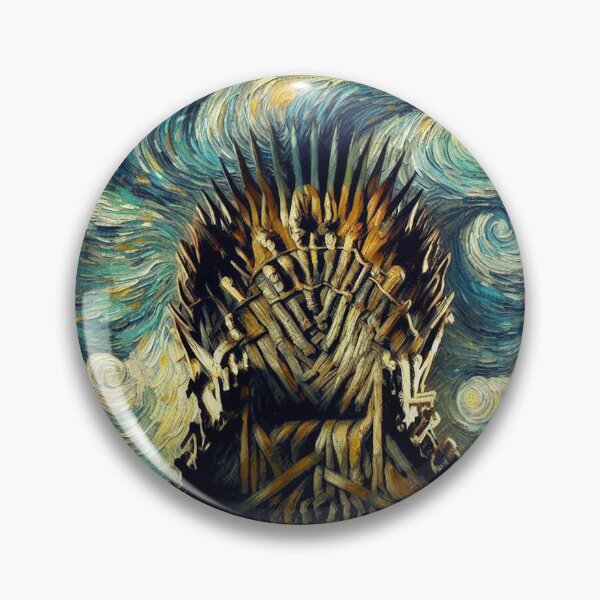 Item preview, Throne in the style of Van Gogh's art designed and sold by ArtwaveEmporium.
