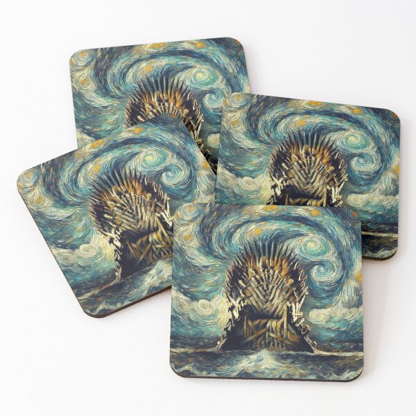 Item preview, Throne in the style of Van Gogh's art designed and sold by ArtwaveEmporium.