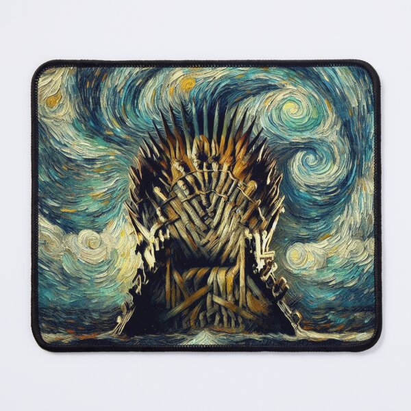 Item preview, Throne in the style of Van Gogh's art designed and sold by ArtwaveEmporium.