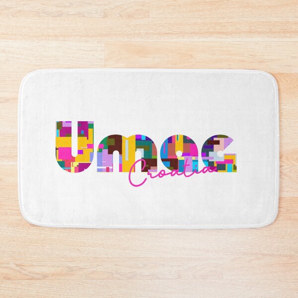 Item preview, Umag, Croatia, Vibrant Abstract City Typography Art designed and sold by Wanderful-roads.