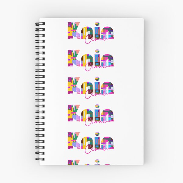 Item preview, Knin, Croatia, Vibrant Abstract City Typography Art designed and sold by Wanderful-roads.