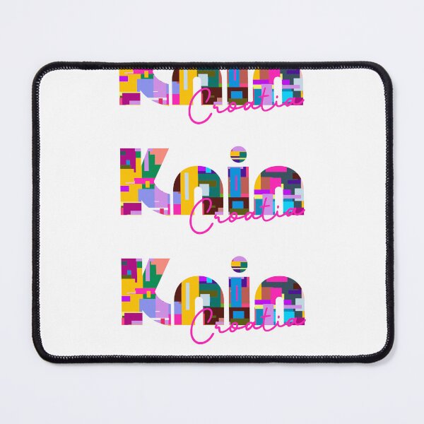 Item preview, Knin, Croatia, Vibrant Abstract City Typography Art designed and sold by Wanderful-roads.