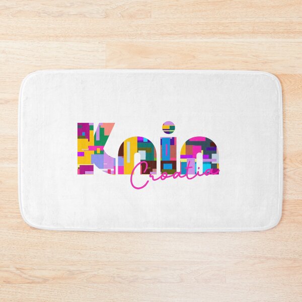 Item preview, Knin, Croatia, Vibrant Abstract City Typography Art designed and sold by Wanderful-roads.