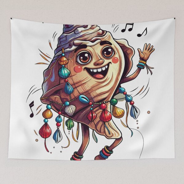 Item preview, Joyful Seashell Dancer Art designed and sold by DiiStyle.