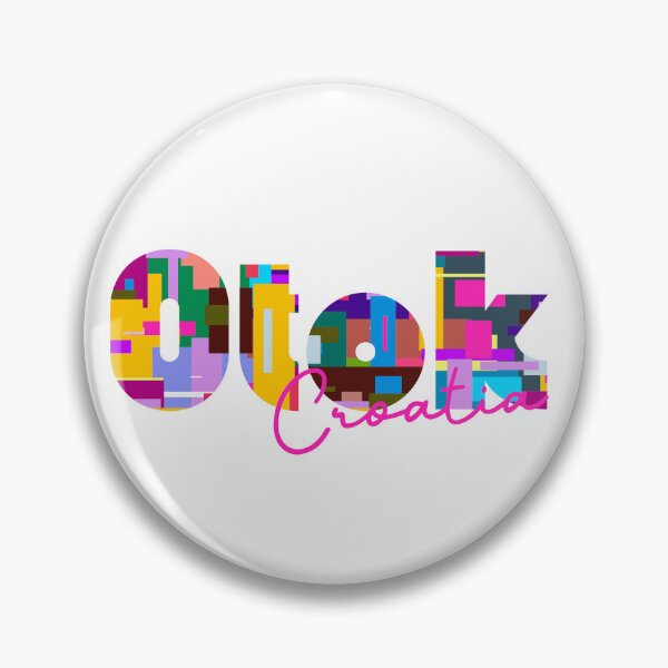 Item preview, Otok, Croatia, Vibrant Abstract City Typography Art designed and sold by Wanderful-roads.