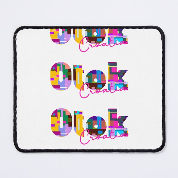 Item preview, Otok, Croatia, Vibrant Abstract City Typography Art designed and sold by Wanderful-roads.