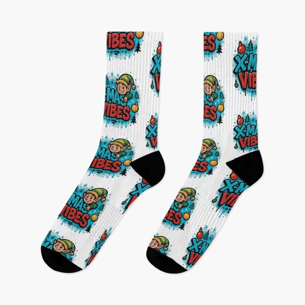 Item preview, X-MAS Vibes – Christmas Graffiti Elf Design designed and sold by Gletschie.
