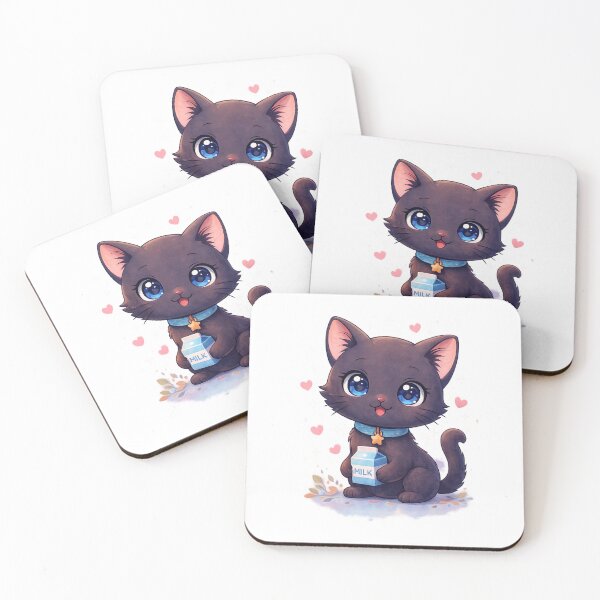 Item preview, Kawaii Black Cat | chococat designed and sold by lamiarte.