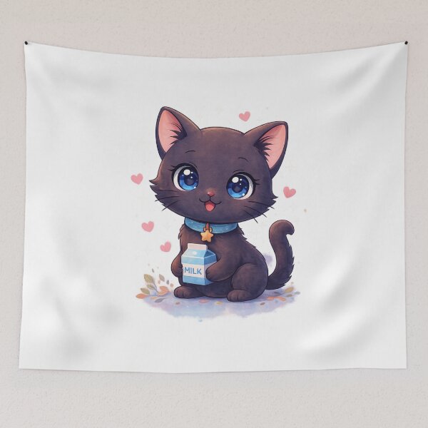 Item preview, Kawaii Black Cat | chococat designed and sold by lamiarte.