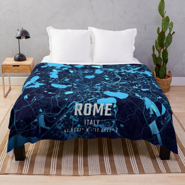 Item preview, Rome Midnight City Map designed and sold by HomeLivingCo.