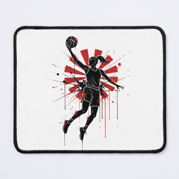 Item preview, Basketball Player Silhouette Ink Splash Design designed and sold by Trendy Valley .