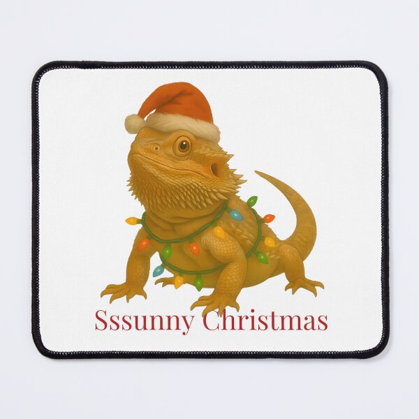 Item preview, Sssunny Christmas – Bearded Dragon Holiday Design designed and sold by SVALANART.