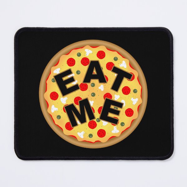 Item preview, Cool fun pepperoni pizza funny typography text EAT ME designed and sold by PLdesign.