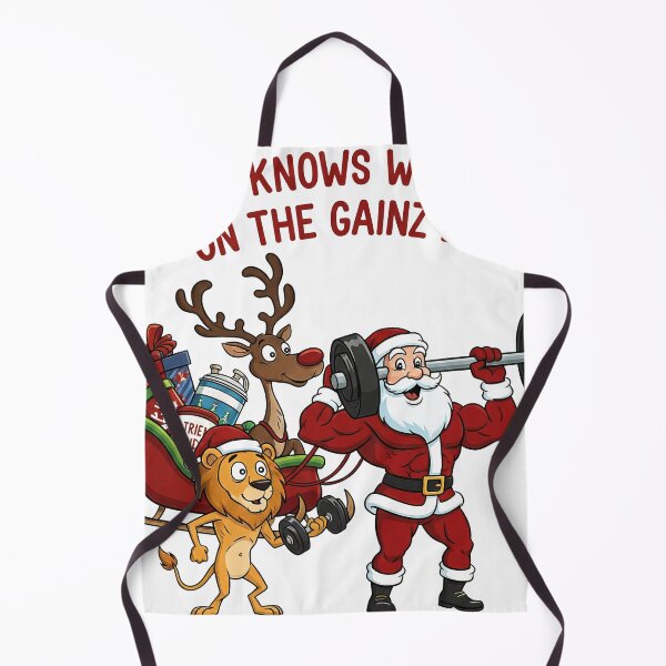 Item preview, Funny Weightlifting Santa Gainz List Christmas Cartoon designed and sold by zoughlal.