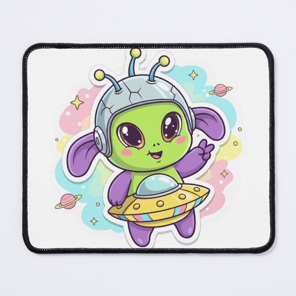 Item preview, Happy Little Alien Buddy - Cute Kawaii Extraterrestrial Character designed and sold by ToonyTeez.