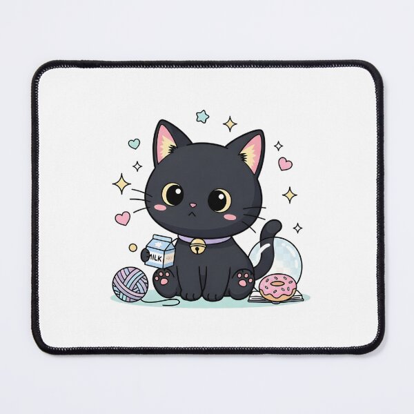 Item preview, Kawaii Black Cat | chococat designed and sold by lamiarte.