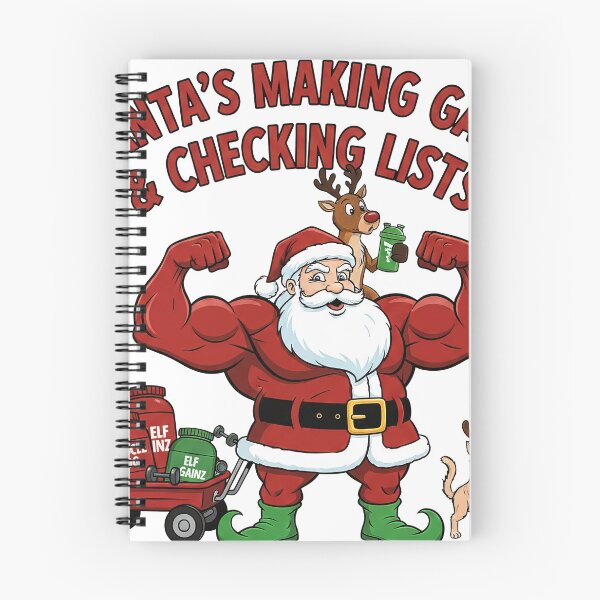 Item preview, Muscular Santa Claus Bodybuilder Gym Humour designed and sold by zoughlal.
