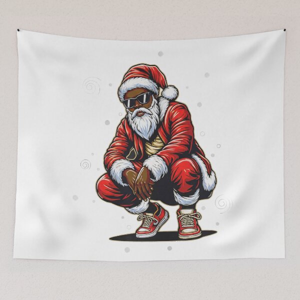 Item preview, Hip Hop Swag Santa Squatting Naughty List Urban Style designed and sold by zoughlal.