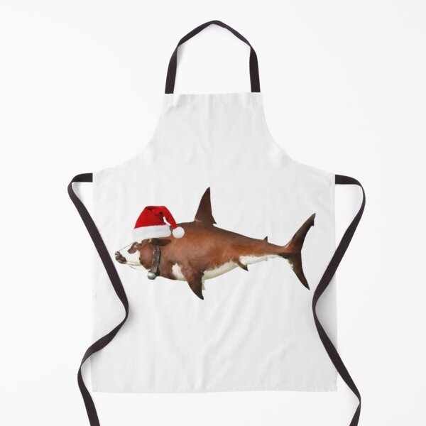 Item preview, Funny Christmas Cow Shark Wearing Santa Hat and Cowbell designed and sold by Aesthetic Crew.
