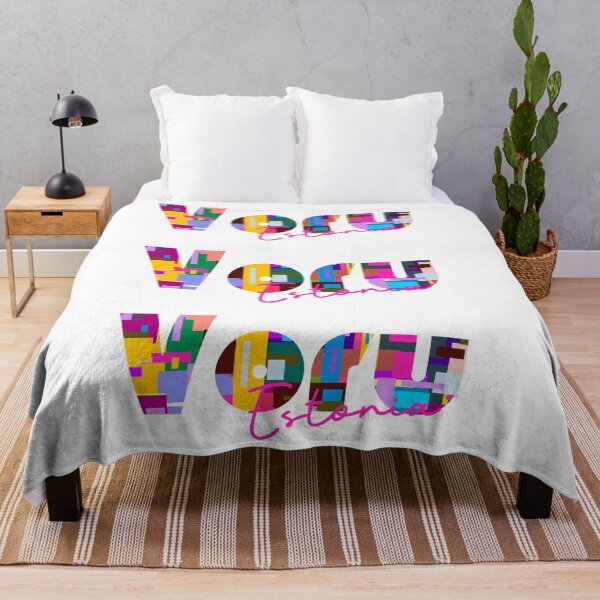 Item preview, Võru, Estonia, Vibrant Abstract City Typography Art designed and sold by Wanderful-roads.