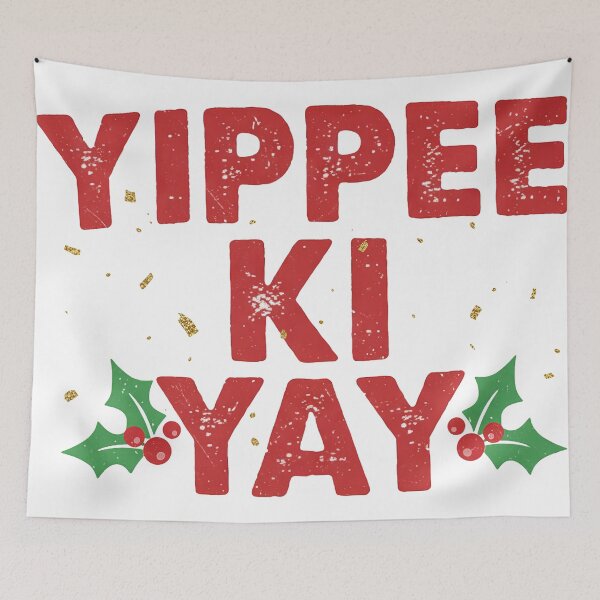 Item preview, Yippee Ki Yay Christmas Text Distressed Design designed and sold by zoughlal.