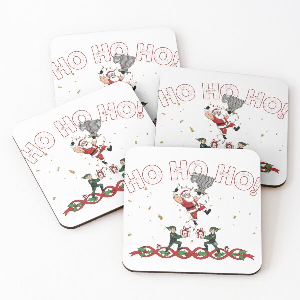 Item preview, Ho Ho Ho Car Enthusiast Muscle Santa Christmas Graphic designed and sold by zoughlal.
