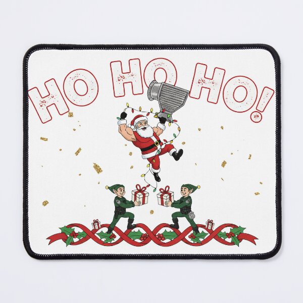 Item preview, Ho Ho Ho Car Enthusiast Muscle Santa Christmas Graphic designed and sold by zoughlal.