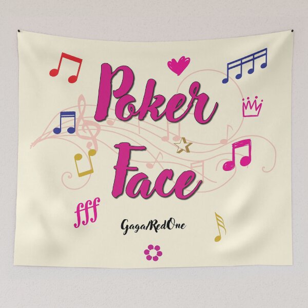 Item preview, Poker Face Popular Song Title designed and sold by CharlottePlaceArt.