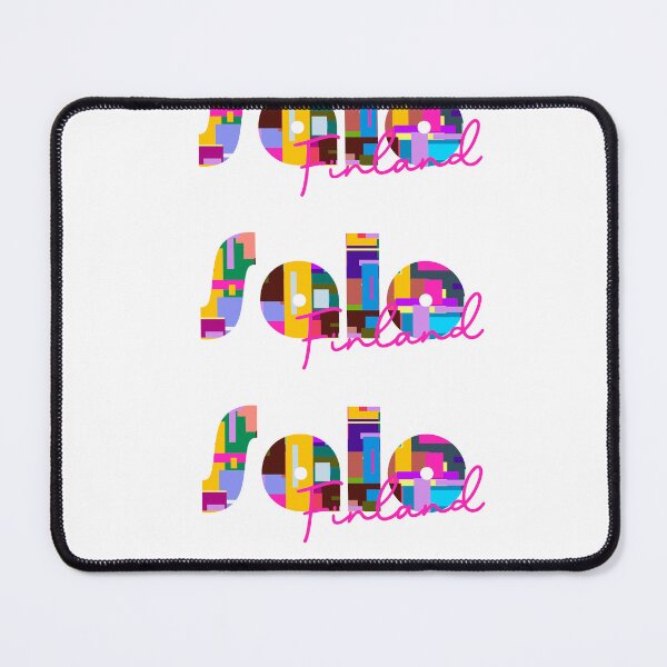 Item preview, Salo, Finland, Vibrant Abstract City Typography Art designed and sold by Wanderful-roads.
